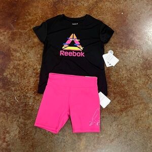 Kids girl 7-8 matching Reebok outfit. NWT